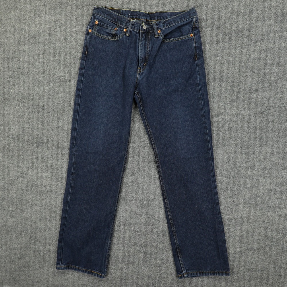 Levis 514 Jeans Men 32x31 Blue Regular Straight Dark Wash Tag 34x32